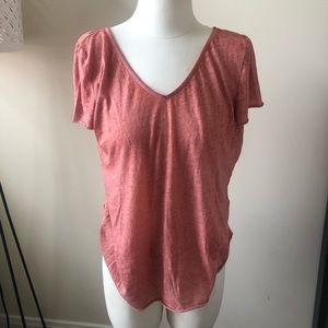 PINK DRAPE, OPEN BACK TEE